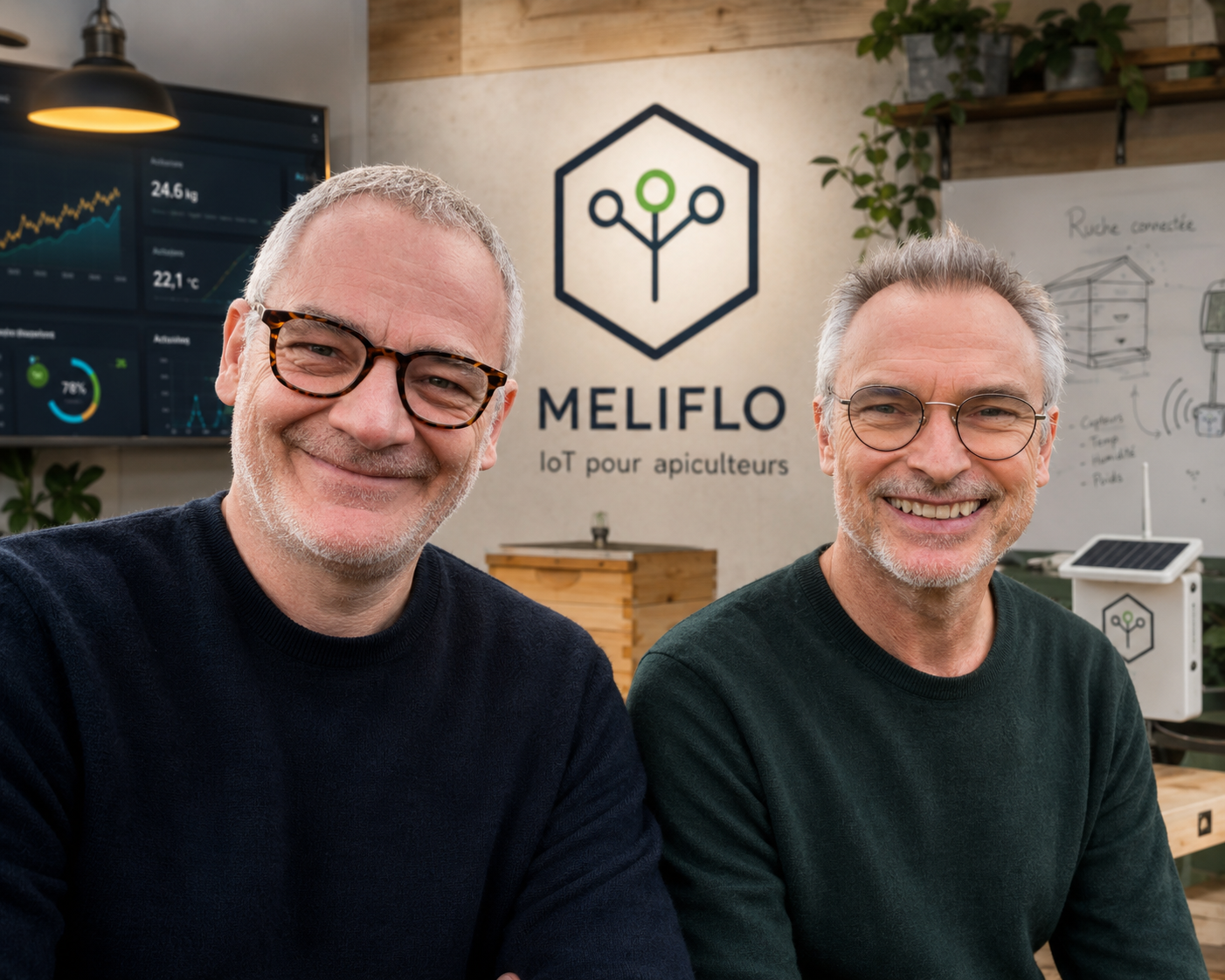 Maurice Martin and Franck Patte, co-founders of Meliflo